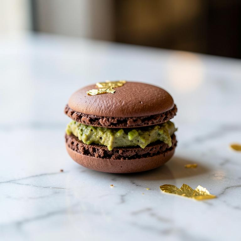 Dubai Chocolate macaron