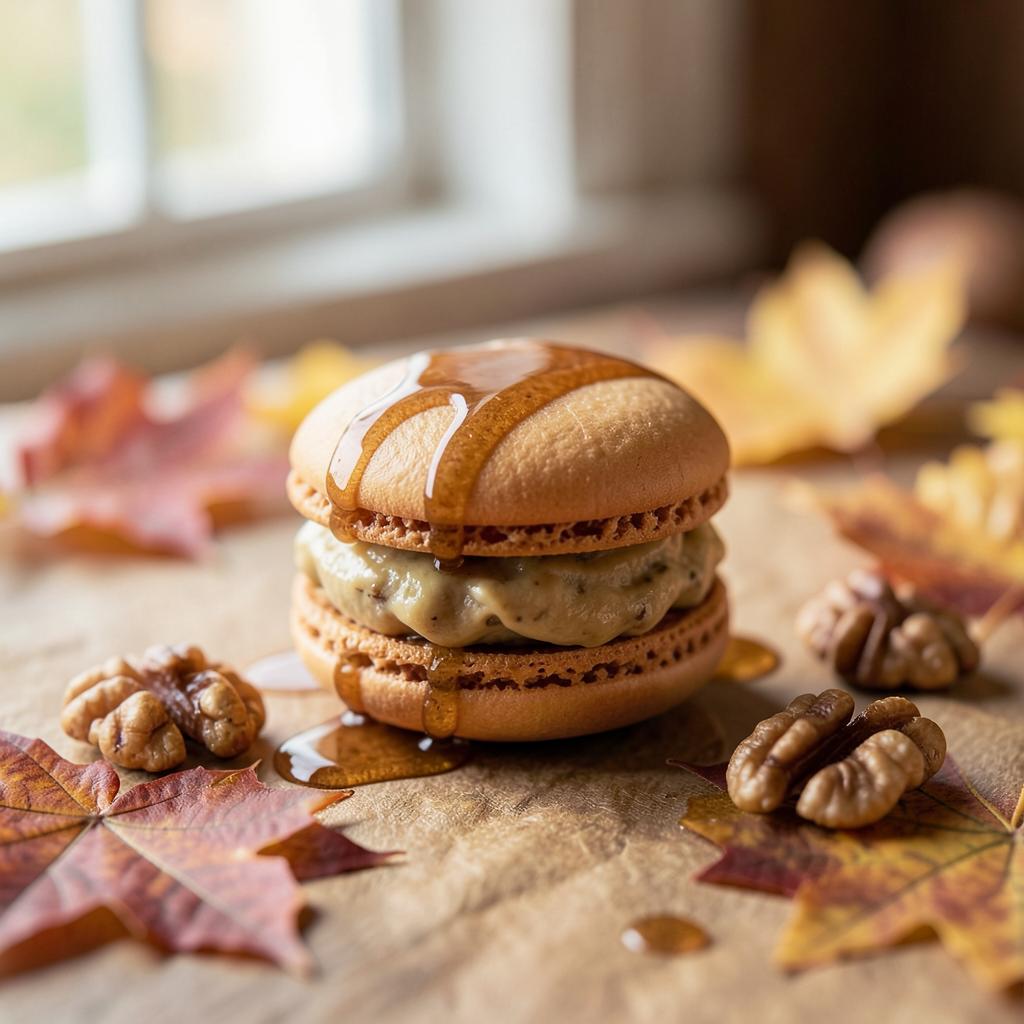 Maple Pecan macaron